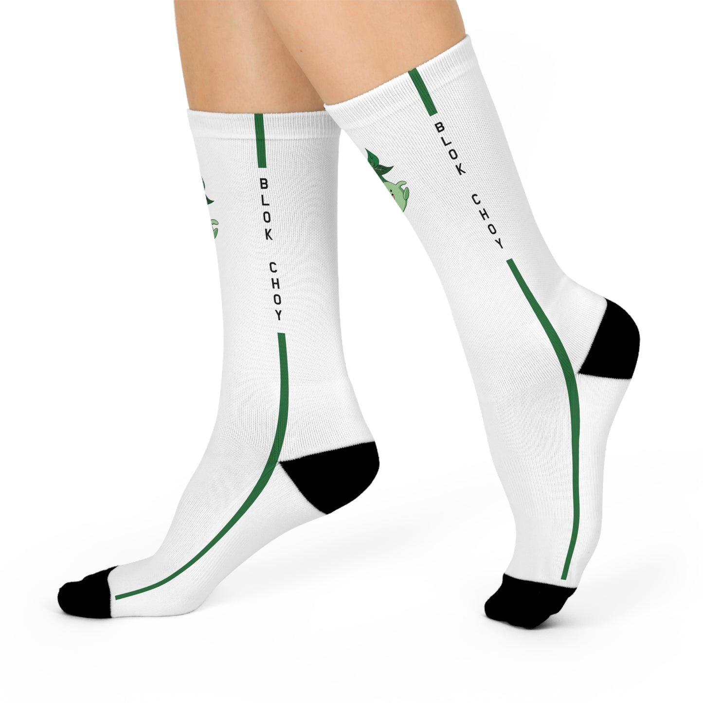 Blok Choy Crew Socks